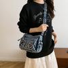 Shoulder Bag Denim Crossbody Bag Women Commuter Handbag