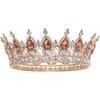 New Bridal Crown Headpiece - Exquisite High-end Wedding Birthday Party  and Cake Decoration - Bridal Hair Accessory - Round Crown Tiara