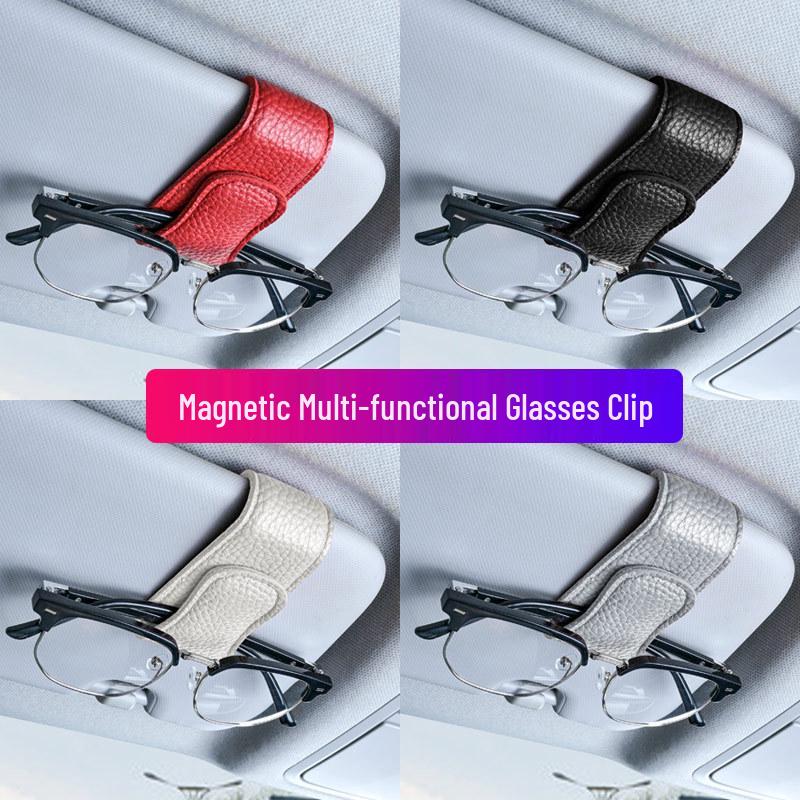 Personalized Car Sun Visor Glasses Holder & Card Clip