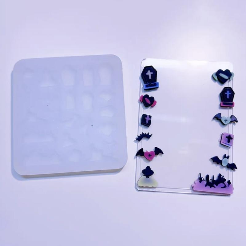 Moule en résine de Silicone, carte à jouer, petit nœud papillon, étoile, en forme de Tennis, artisanat de remplissage, vêtements 3D, bricolage, artisanat fait à la main