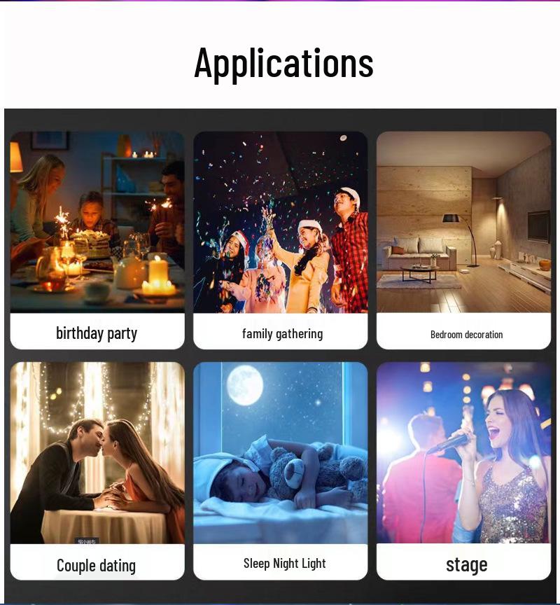 Romantic Northern Lights Starry Sky Projection Lamp – Transform Your Bedroom into a Dreamy, Star-Filled Atmosphere