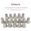 20-teiliges russisches Edelstahl-Spritzdüsen-Set