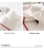 Autumn 2025 Women's Striped Cashmere Sweater - Half-High Neck, Loose Fit, Slimming Base Layer.
