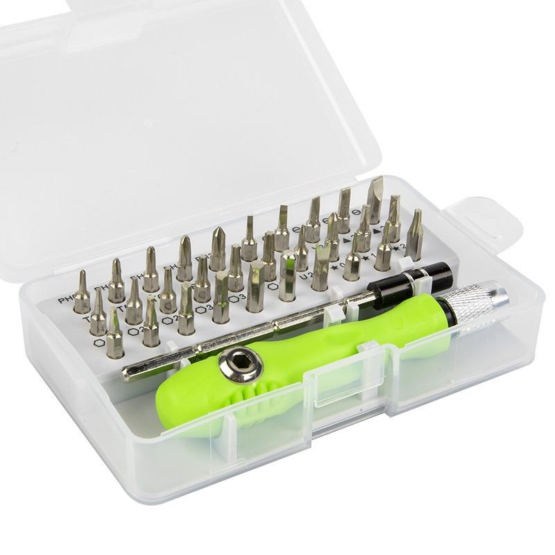 1SET 32-in-1 Multifunctional Manual Screwdriver Driver, Mobile Phone Computer Product Repair Disassembly Tool Set