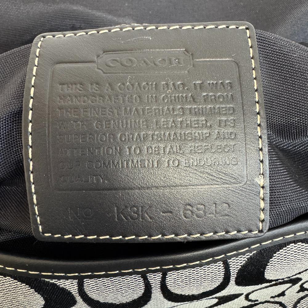 COACH 6842 Crossbody, one belt Signature canvas Shoulder Bag black canvas Used