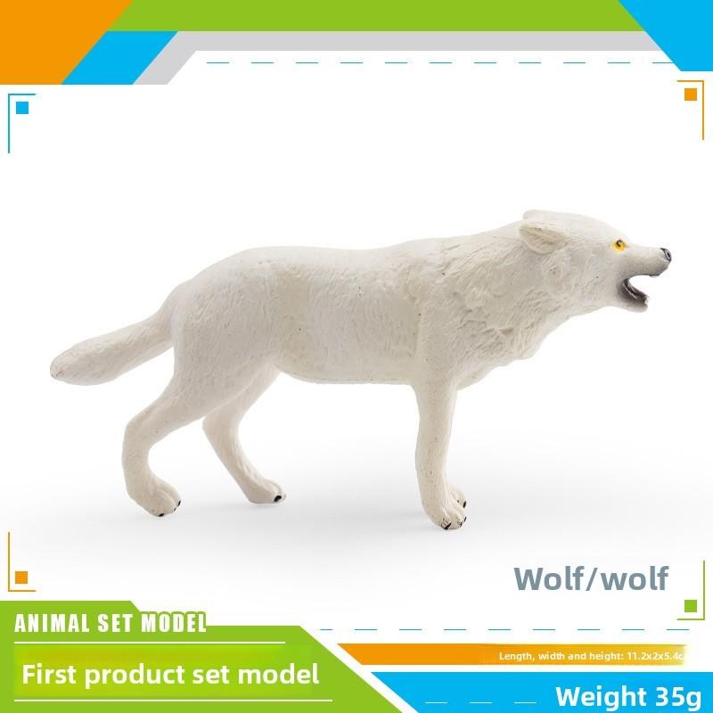 Wild Animal Model Pvc Pack With Motion Wolf Figures For Kids Learning And Decor