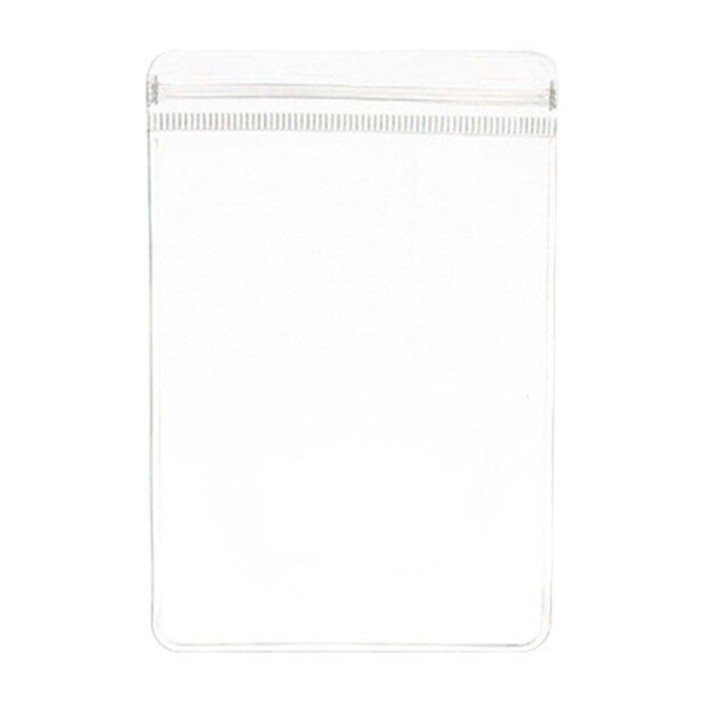 NASSIA 100-Count Jewelry Bags, PVC, Clear, Anti-Tarnish, Zipper-Clear, Sealed, Packaging Bags (8 x 12cm)