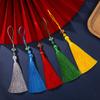 10cm Polyester Silk Tassels Auspicious Clouds Cap Fringe for DIY Crafts Bag Clothing Accessories Curtains Home Decoration 5PCS