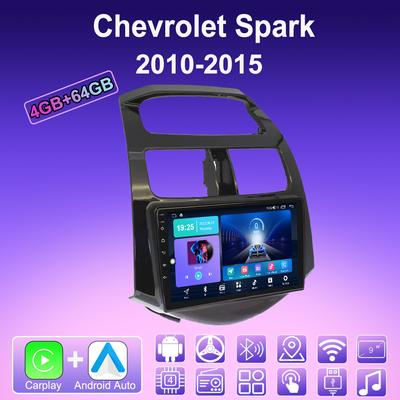 2 DIN Android Carplay Car Radio For Chevrolet Spark 2010-2015 Multimedia Player Head Unit Stereo GPS Navigation BT WIFI 4+64GB
