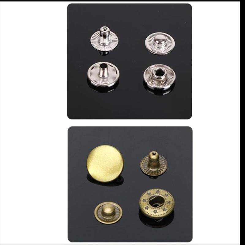 15 MM Botões de Pressão Para Costura de Roupas Para Costurar Vestuário Bolsas e Acessórios Calças Jeans Botões de Pressão Acessório de Reparo