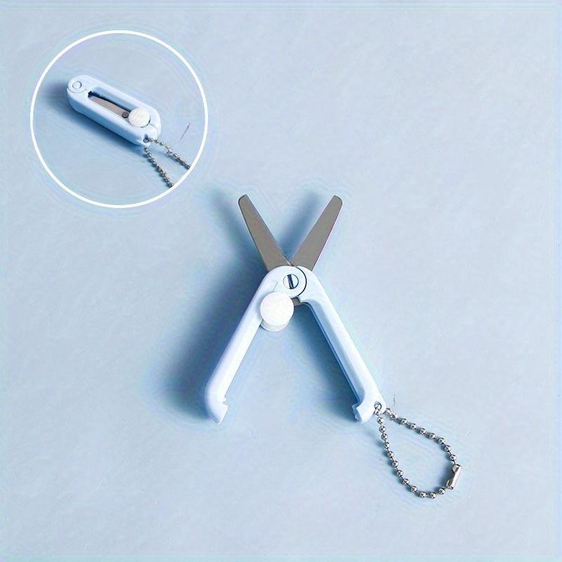 1 Piece Creative Mini Portable Folding Scissors - Stainless Steel Compact for Easy Use