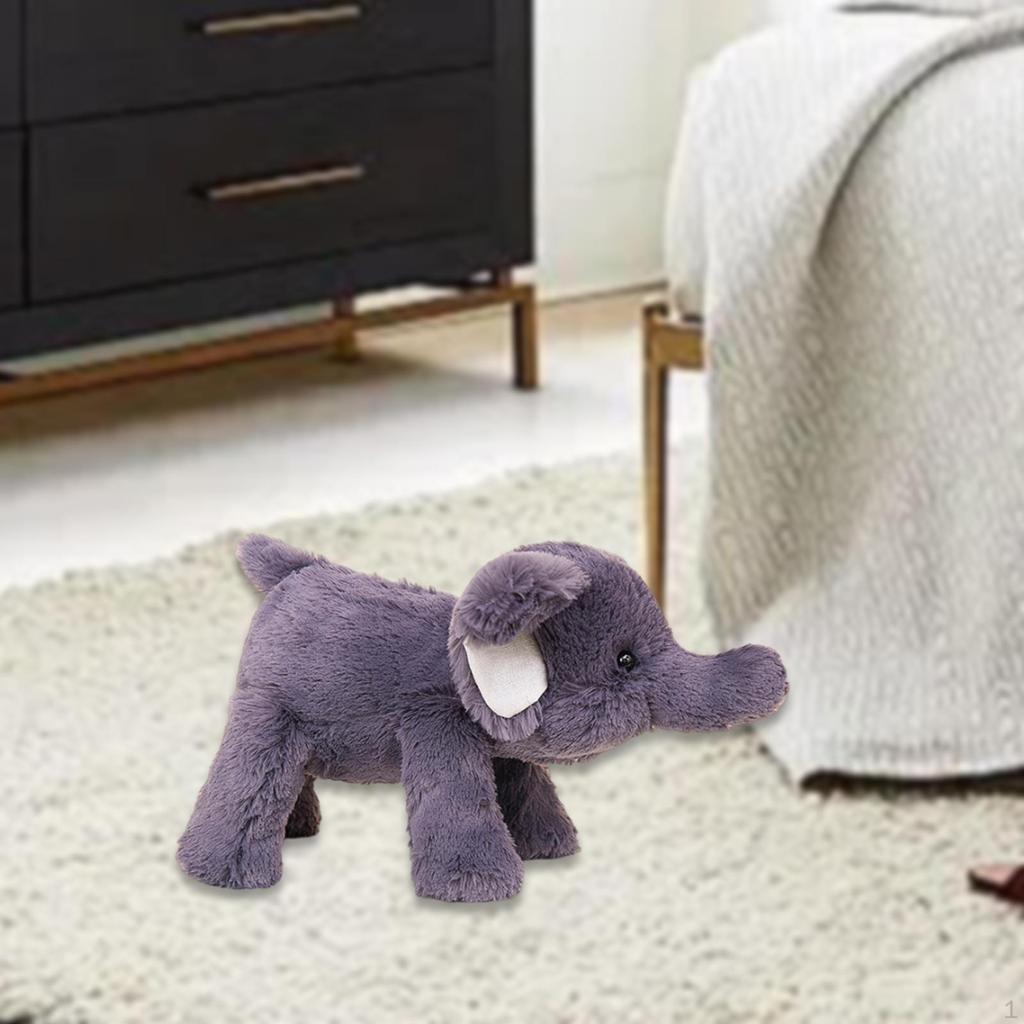 Cute Elephant Plush Toy Hugging Living Room Decoration Animal Doll