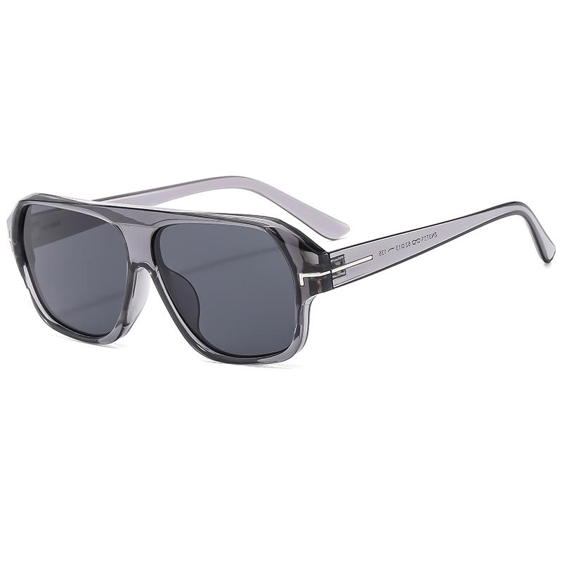 STORY Classic Square Sunglasses Men Women Luxury Brand T Design Fashion Blue Lens Oversized Pilot Sun Glasses 3793N