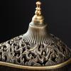 Metal Incense Burner Aladdins Magics Lamp Design Hollow Out Aesthetic Decorative Craft Gift Coil Incense Holder Hot-selling
