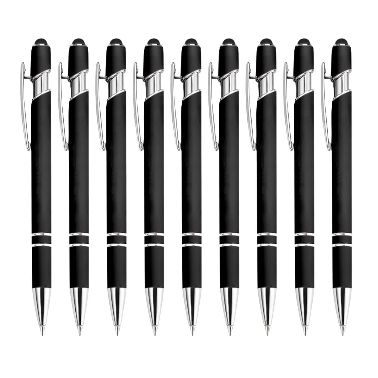 

10 шт. персонализированная шариковая ручка с гравировкой персонализированный подарок на годовщину для мужчин и женщин 15 мл One Size чёрный