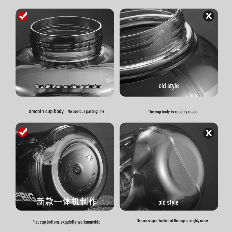 Ton Ton Durable High-Temp Resistant Outdoor Sports Water Bottle with Straw