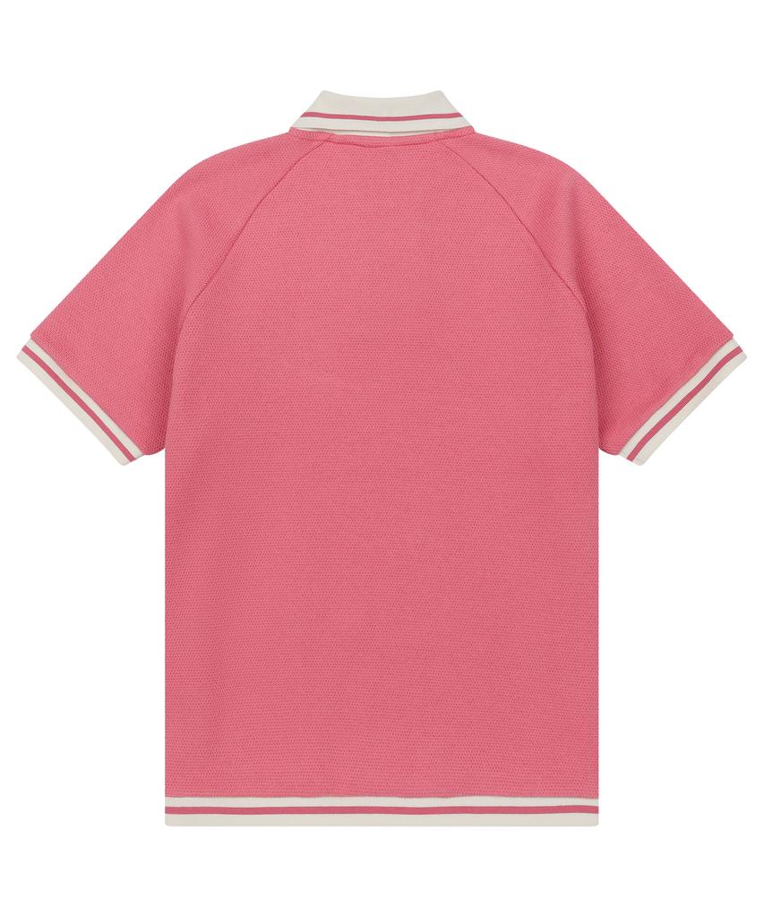 SUNDAY FRUIT MARKET W) Cherry Waffle Collar Tee Pink