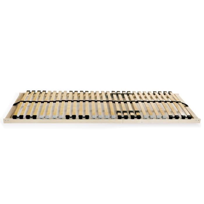 VidaXL Sommier à lattes avec 28 lattes 7 zones 80 x 200 cm