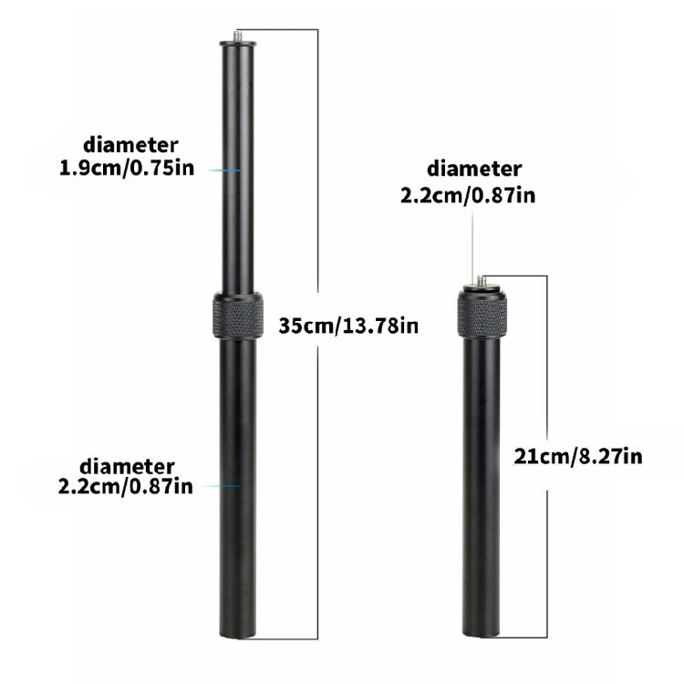 Professional Aluminum Alloy Tripod Extension Stick, Adjustable for Perfect Height in Studio and Outdoor Photography