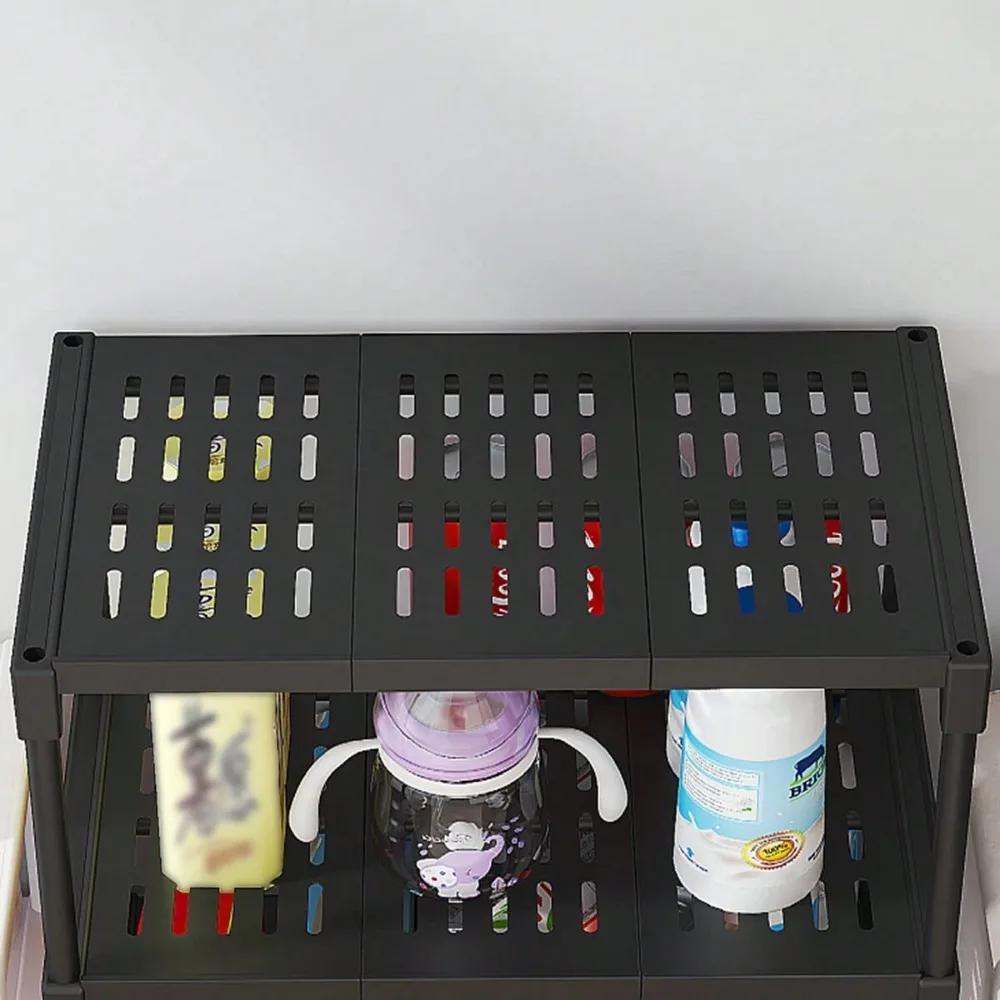 2/3/4-Tier Organizer Rack Seasoning Shelf Organizer For Home Bathroom Storages Racks Kitchen Oven Microwave Pot Storage Shelf