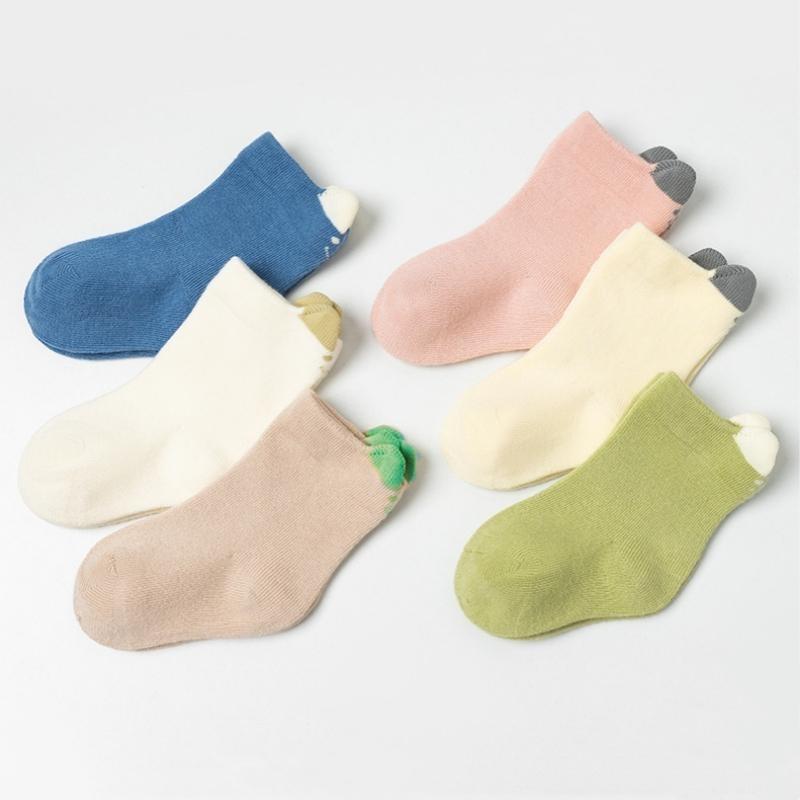 Infant Baby Socks for Girl Boy Cotton Solid Soft Breathable Cute Accessories Unisex Newborn Boneless Short Socks