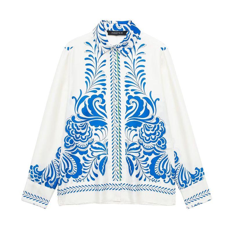 Kaslead New Arrival Women's Fashion Style Silk Satin Textured Shirt Casual Pants 2815183 2864176