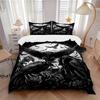 3pcs Anime Raven Moonlight Fantasy Bedding Set - Includes One Quilt Cover and Two Pillowcases (No Core) - Perfect for Bedroom Decor and Guest Room Acc