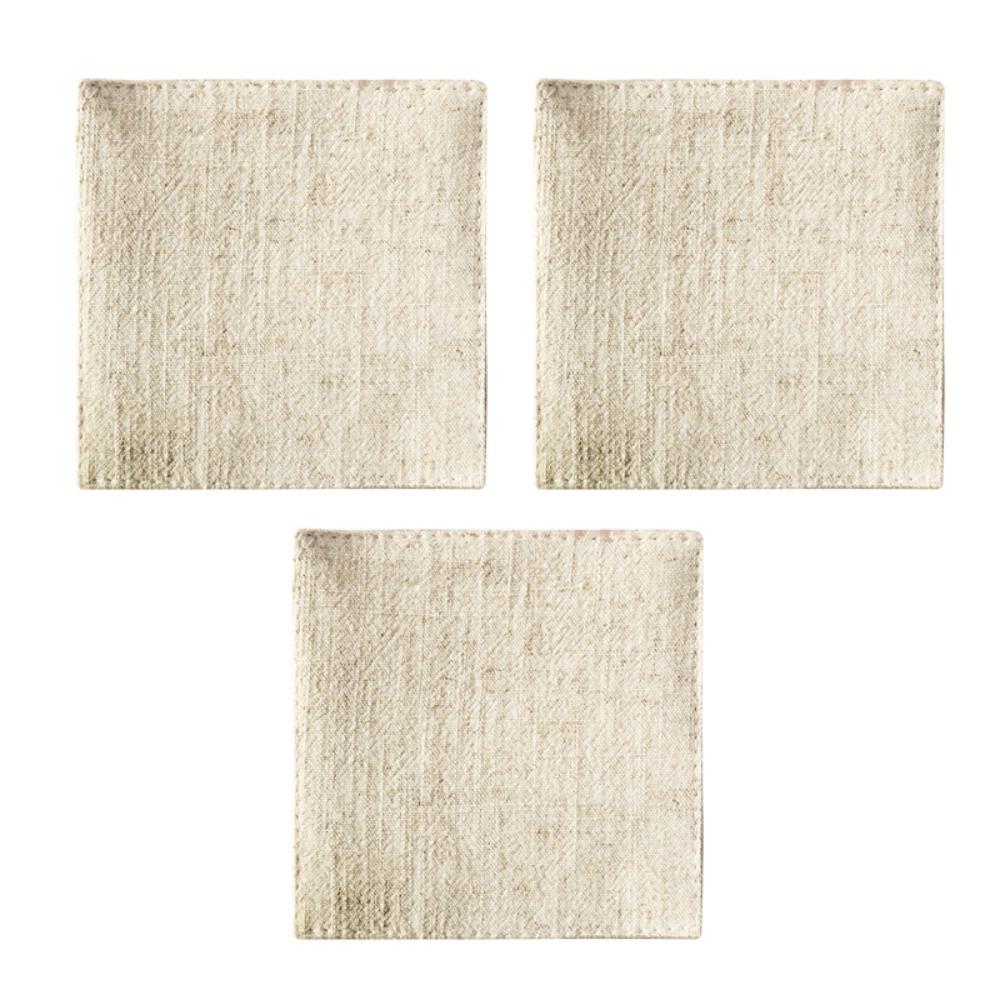 3Pcs Creative Double Cloth Placemat Durable Tea Cup Mat Kitchen Accessories Insulation Pad  Tea