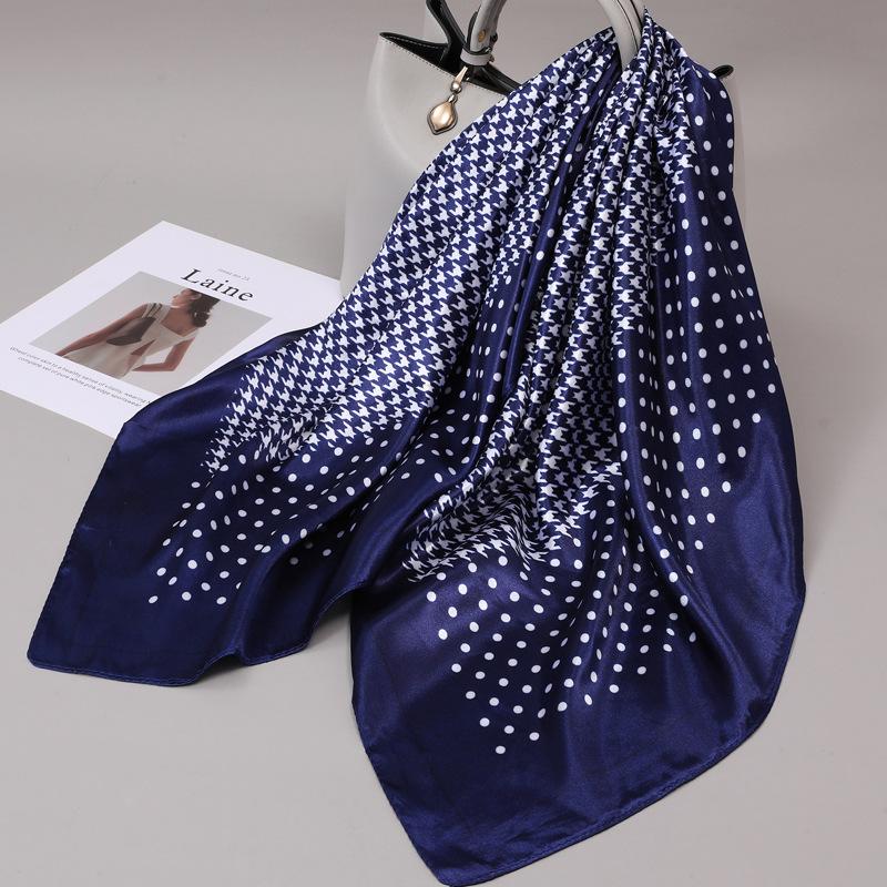 90 Square Scarves, Silk Scarves, Women's New Spring and Summer High-end Sense Versatile, Thin Scarves, Shawls Outside