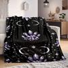 1pc Crystal Celestial Print Blanket   Lightweight Flannel Throw Blanket For Sofa, Bed, Living Room, Office, Outdoor Travel, Camping