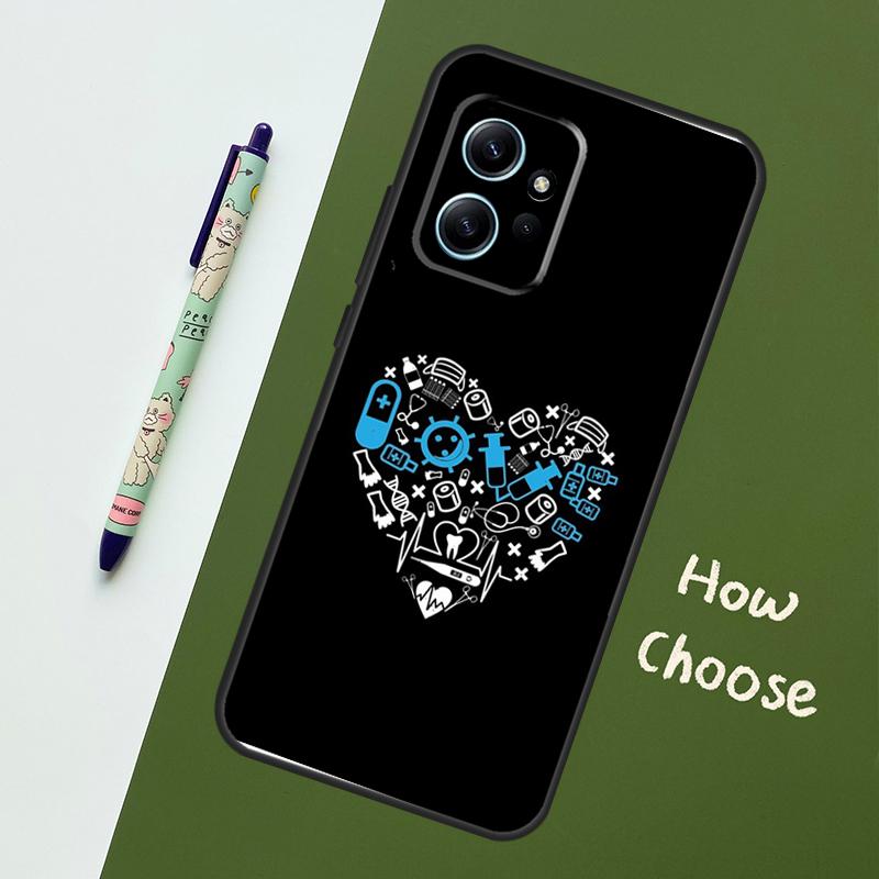 Nurse Medical Health Heart Case For Xiaomi Redmi Note 15 Pro Plus 14 13 10 11 12 Cover For Redmi 15C 15 13C 12C 14C 10C