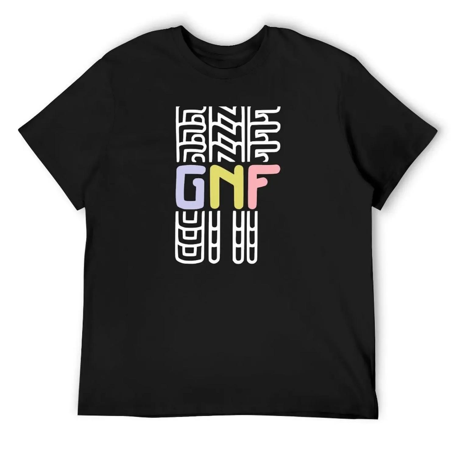 

GeorgeNotFound GNF Logo T-Shirt basketball graphic tees street wear customs design your own funny costumes mens fashion XXXXXL чорний
