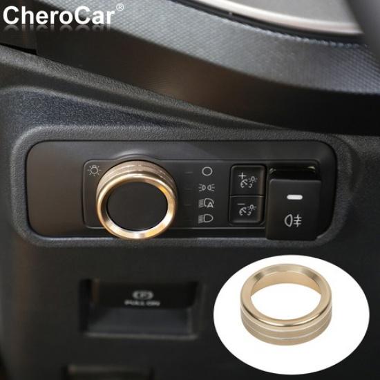 Headlight Switch Button Knob Trim Decor Ring for Ford Bronco/Bronco Sports/F150