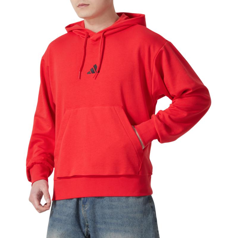 adidas Sweatshirts Men's Red Hooded Moderate JE3840