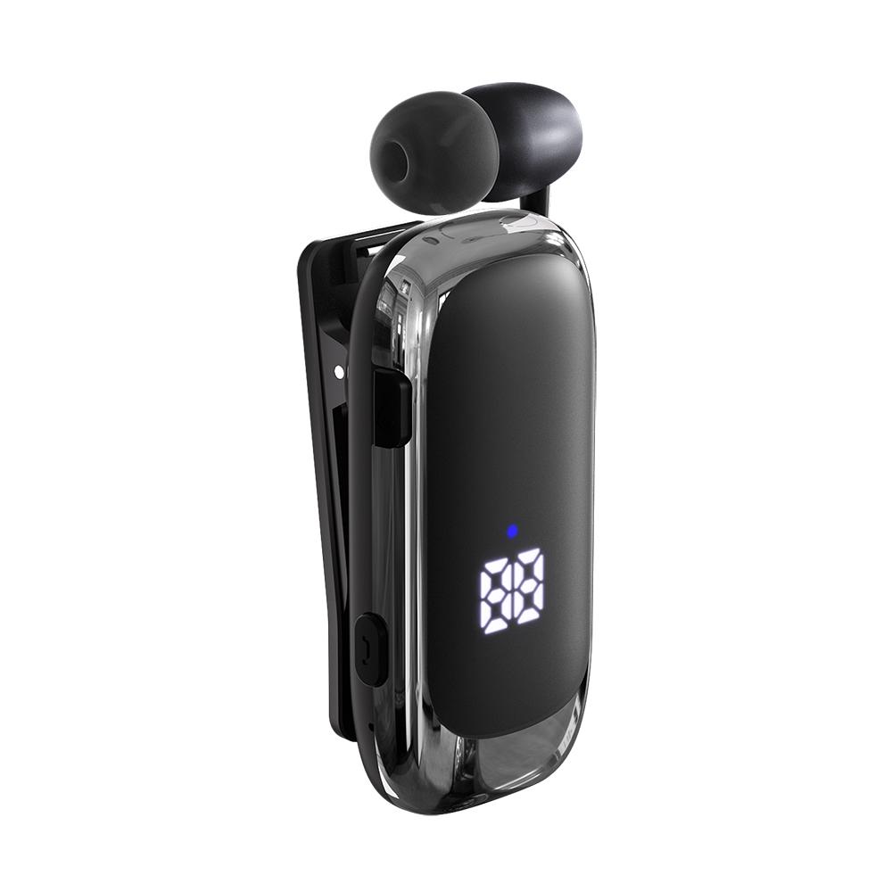 K88 Lavalier Business Wireless Headset Bluetooth 5.4 Calling/Music 20 Hour Vibration Reminder With Mic Noice Cancelling Earphone