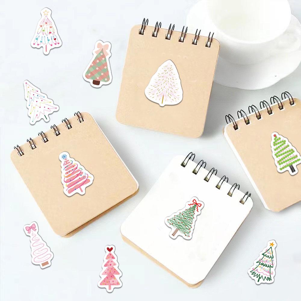 500-Count Christmas Tree Stickers for Journals, DIY Phone Cases, Notebooks