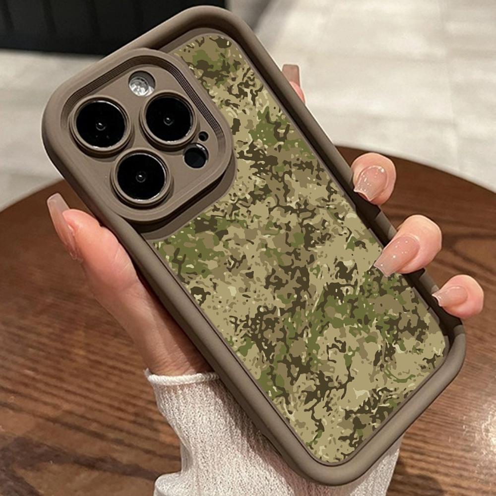 LZ6 Camouflage Camo Design Silicone Phone Case for Xiaomi 11 Lite 5G 14T Redmi 14C 13C A3 Note 12 11 9 10 13 Pro Plus Shockproof Back Cover
