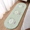 Modern Minimalist Girls Bedroom Rug With Polyester Fabric And Machine Washability For Cozy Sleep Space