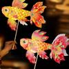 Chinese Traditional Handheld Fish Lantern Ancient Style Luminous Goldfish Light  Celebration