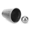 Ti Ice Balls Whiskey Stones Reusable Ti Ice for Camping Fast Freeze Chilled Drinks Ice Flower Style Cup