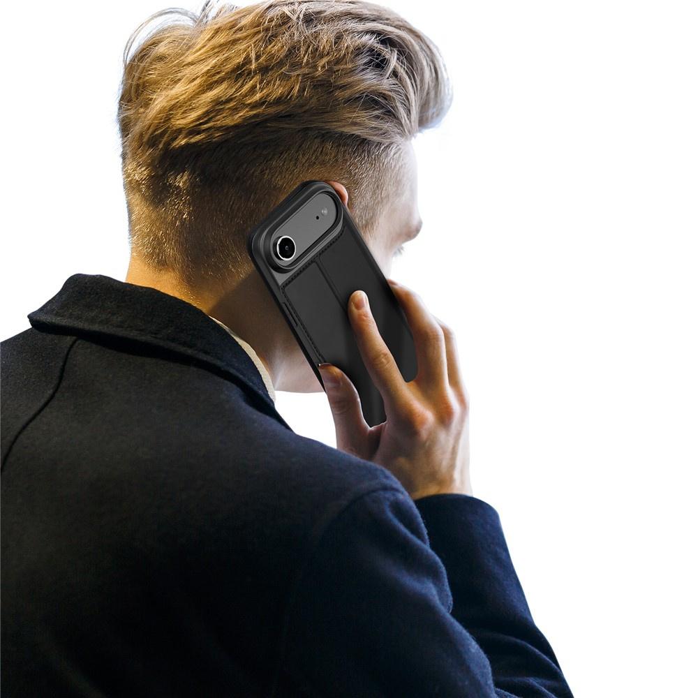 Dux Ducis Flip Case for iPhone Air, Skin Pro, Black