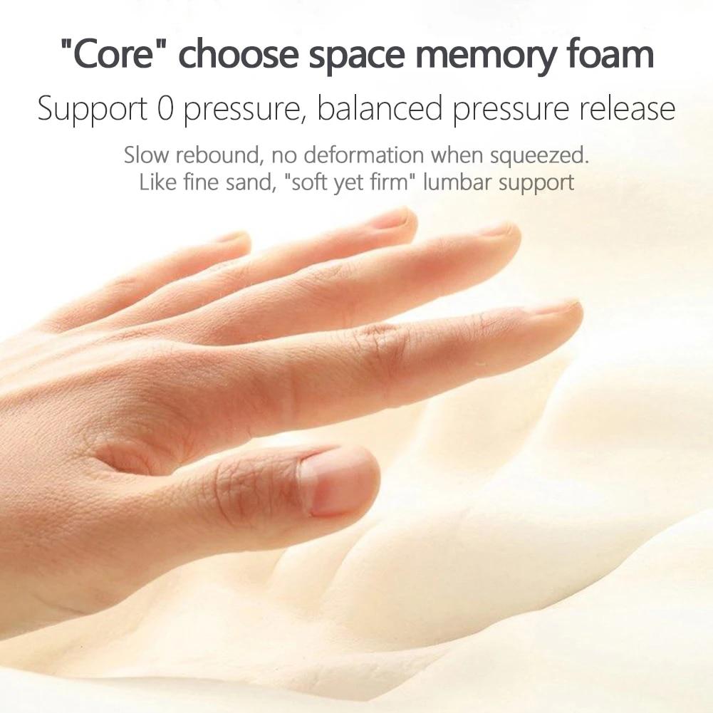 Car Driver Pillow Space Memory Foam Car Lumbar Support Back Cushion Car Seat Neck Pillow Washable Auto Pillow Cushion