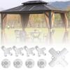 9 pezzi/set PVC gomito dritto giunto connettore trasversale 60 90 120 135 gradi connettore a T raccordo per tubi in PVC fai da te tenda raccordi fissi