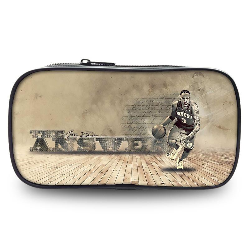 Trousse NBA Allstar Sac de Rangement Grande Capacité en Nylon pour Étudiants et Usage de Bureau