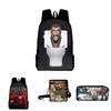 Skibidi Toilet-themed Bag Set Fun And Functional, Different Sizes And Colors Available, Suitable For All Genders
