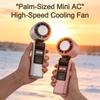 Mini Bladeless Handheld Fan USB Rechargeable Hand Fan Portable Personal Highspeed Fans Electric Eyelash Fan for Camping Outdoor