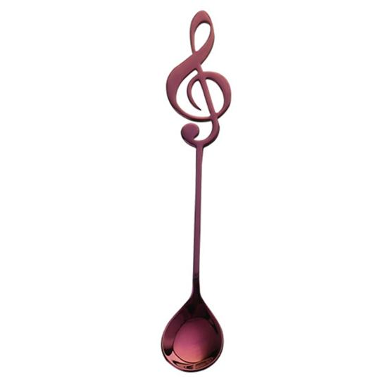 Gelato Caffè Note Musicali Cucchiaino Mescolatore Stoviglie
