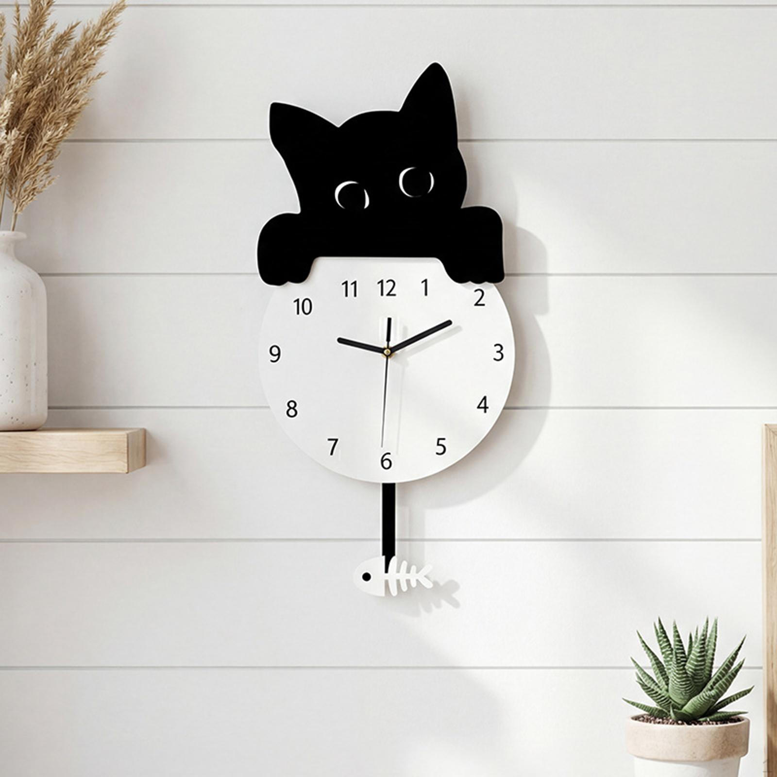 

Clock Wall Timepiece Cartoon Decorative Art Hanging Non Ticking for Room Home Office
