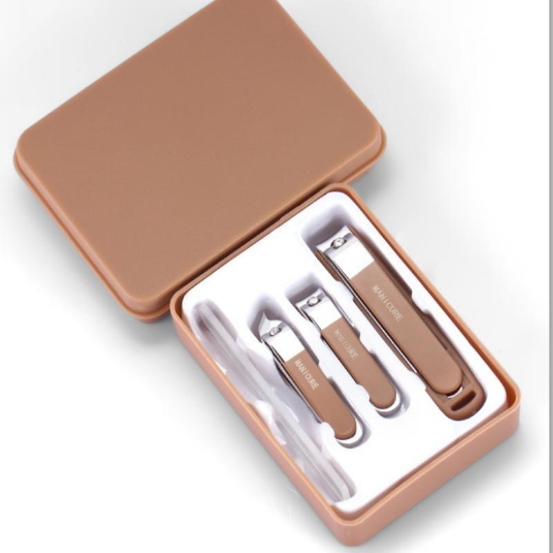 4/6Pcs Stainless Steel Anti-Splash Nail Clipper Set Slanted Nail Clippers Home Nail Clippers Set Manicure Tools
