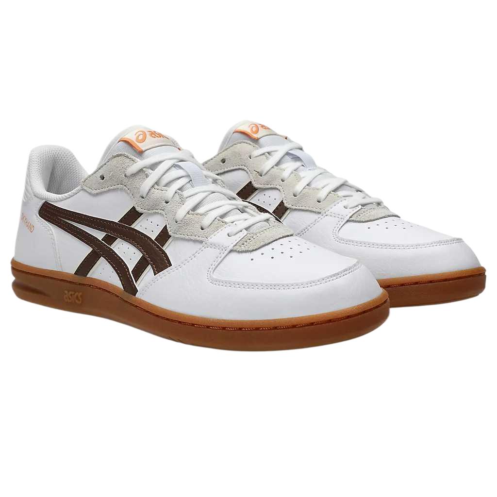 Asics Skyhand Og Synthetic Leather Round Toe Lace-Up Flat Support Cushioning Low-Top Training Shoes Men Sneaker 1203A451-108